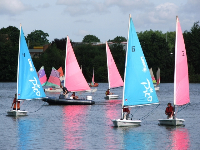 Sailing in our Laser Picos